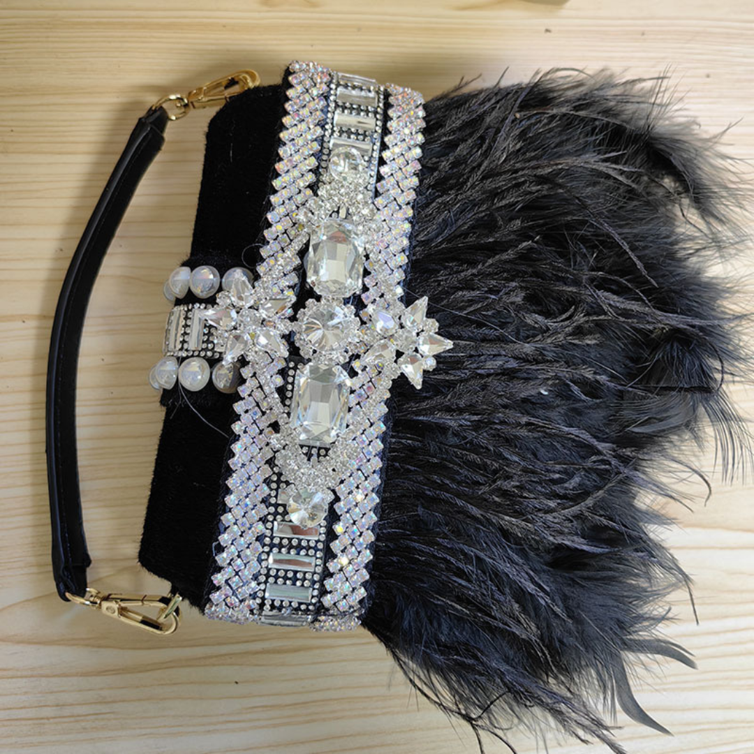 Lagos Feather Handbag