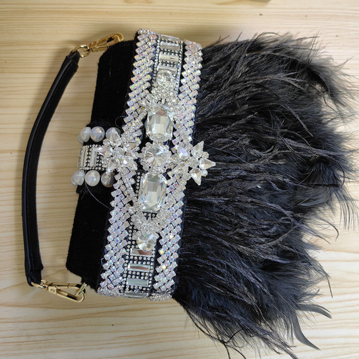 Lagos Feather Handbag