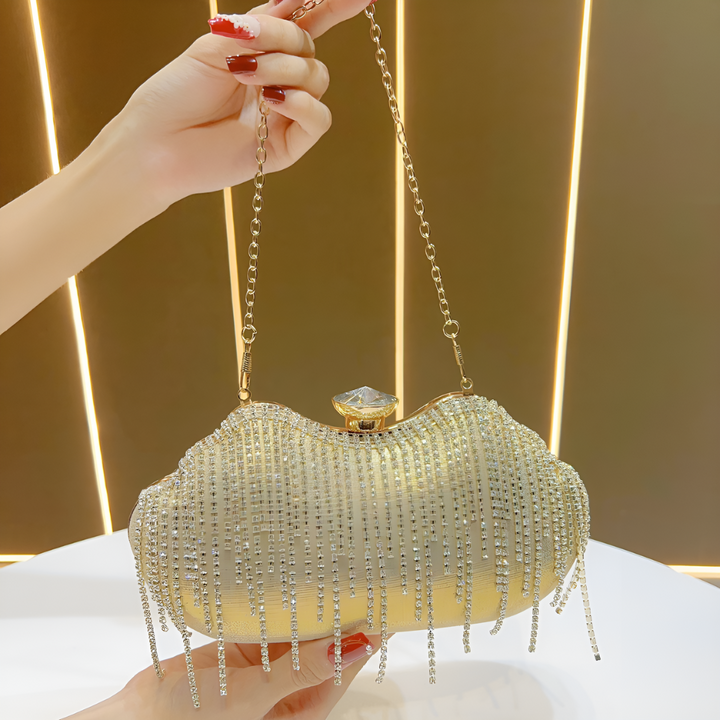 Bilbao Fringe Clutch Bag