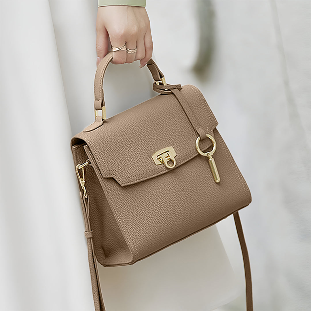 Västerås Structured Leather Handbag