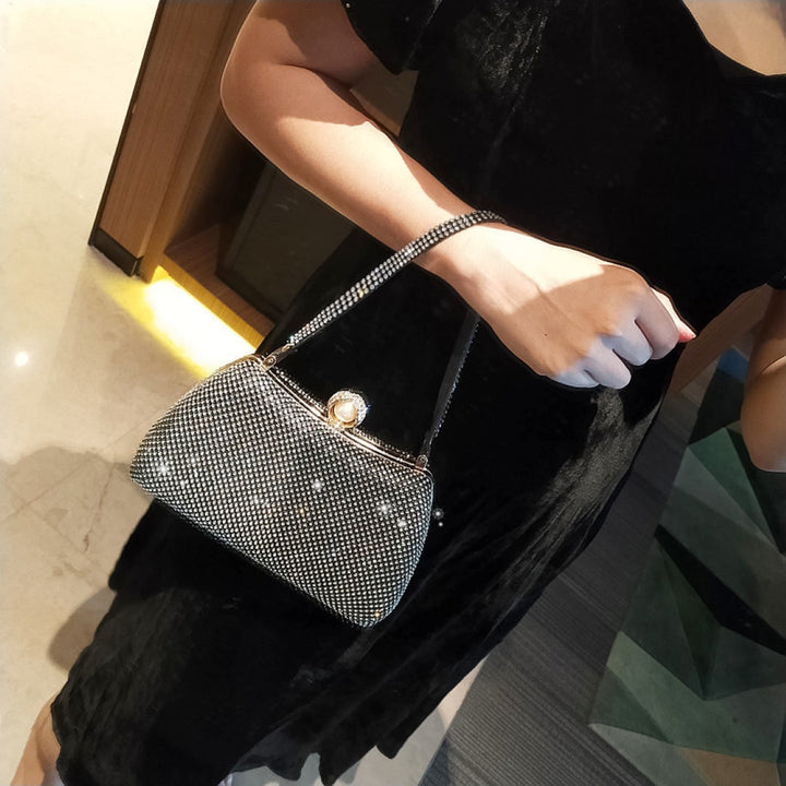 Parma Vintage Rhinestones Glitter Handbag