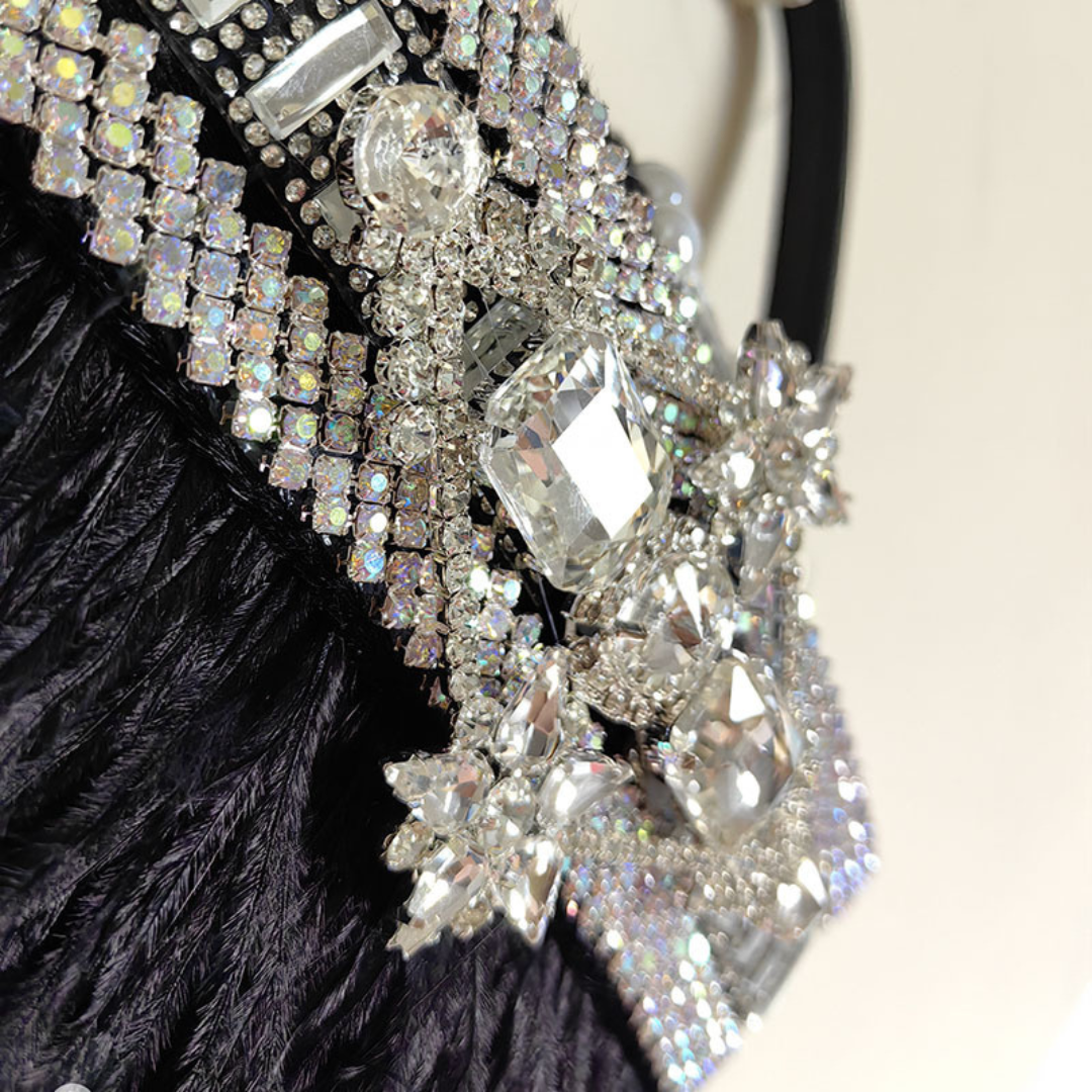 Lagos Feather Handbag