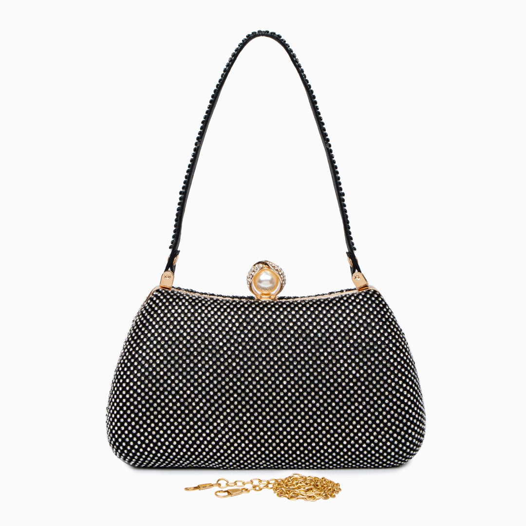 Parma Vintage Rhinestones Glitter Handbag