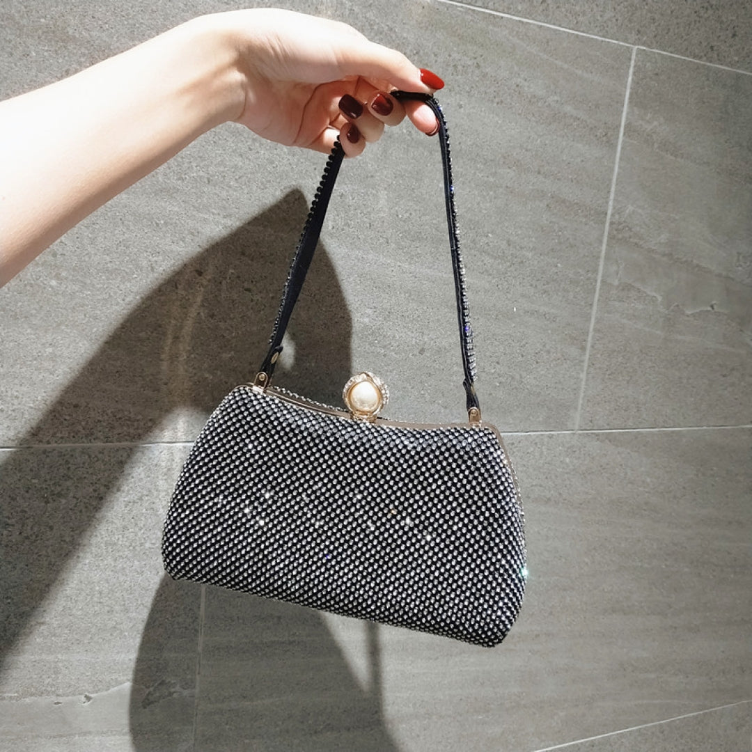Parma Vintage Rhinestones Glitter Handbag
