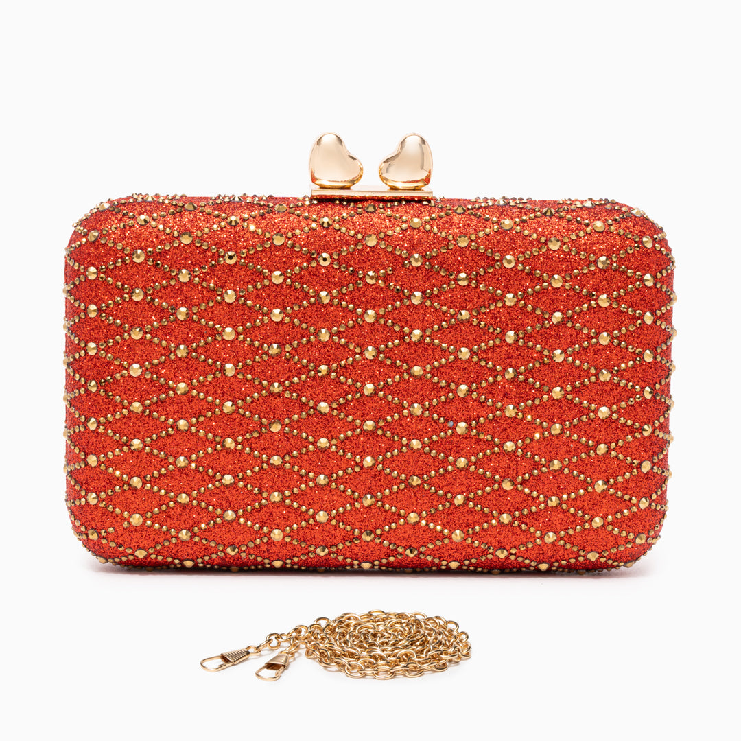 Lugano Lattice Clutch Bag