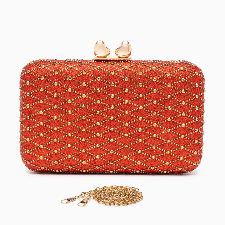 Lugano Lattice Clutch Bag