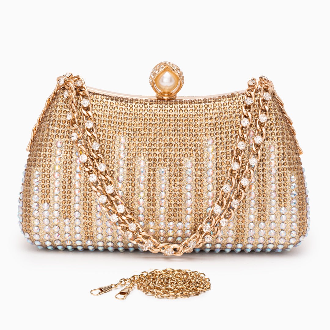 Melbourne Pearl-Glow Clutch Bag
