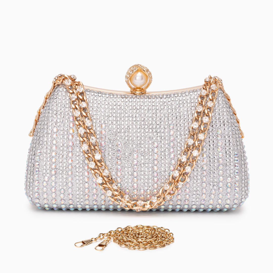 Melbourne Pearl-Glow Clutch Bag
