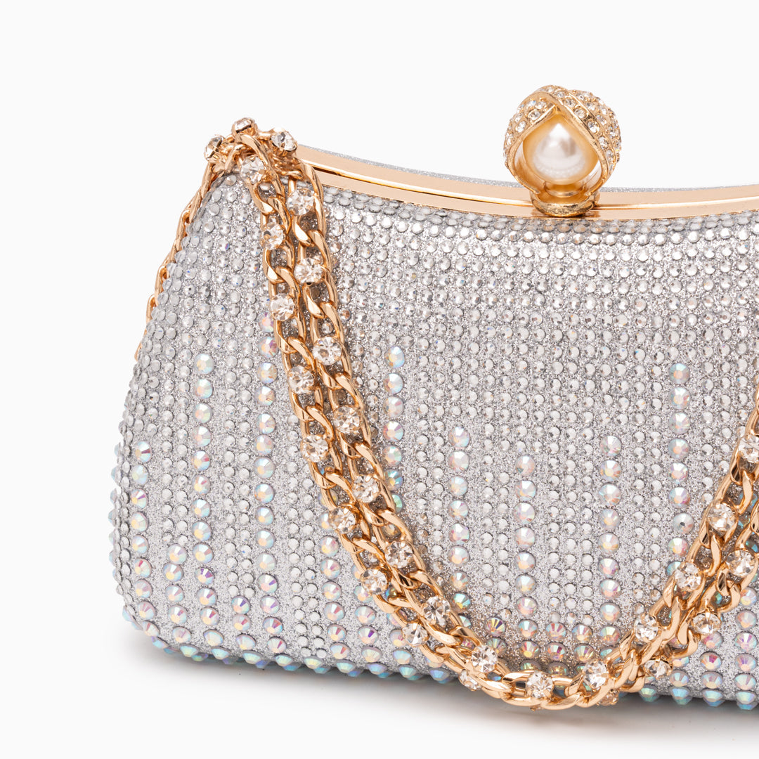 Melbourne Pearl-Glow Clutch Bag