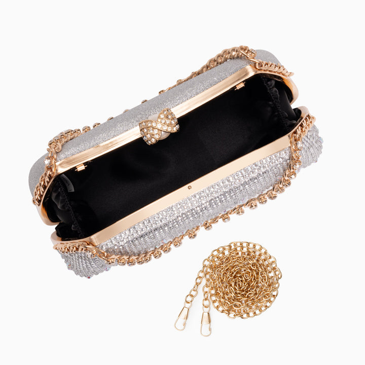 Melbourne Pearl-Glow Clutch Bag
