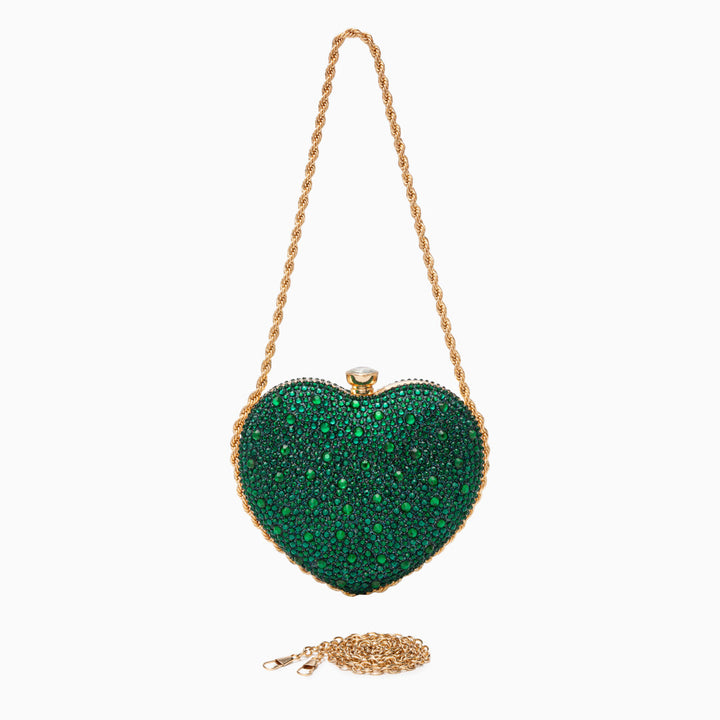 Venice Crystal Heart Crossbody Bag