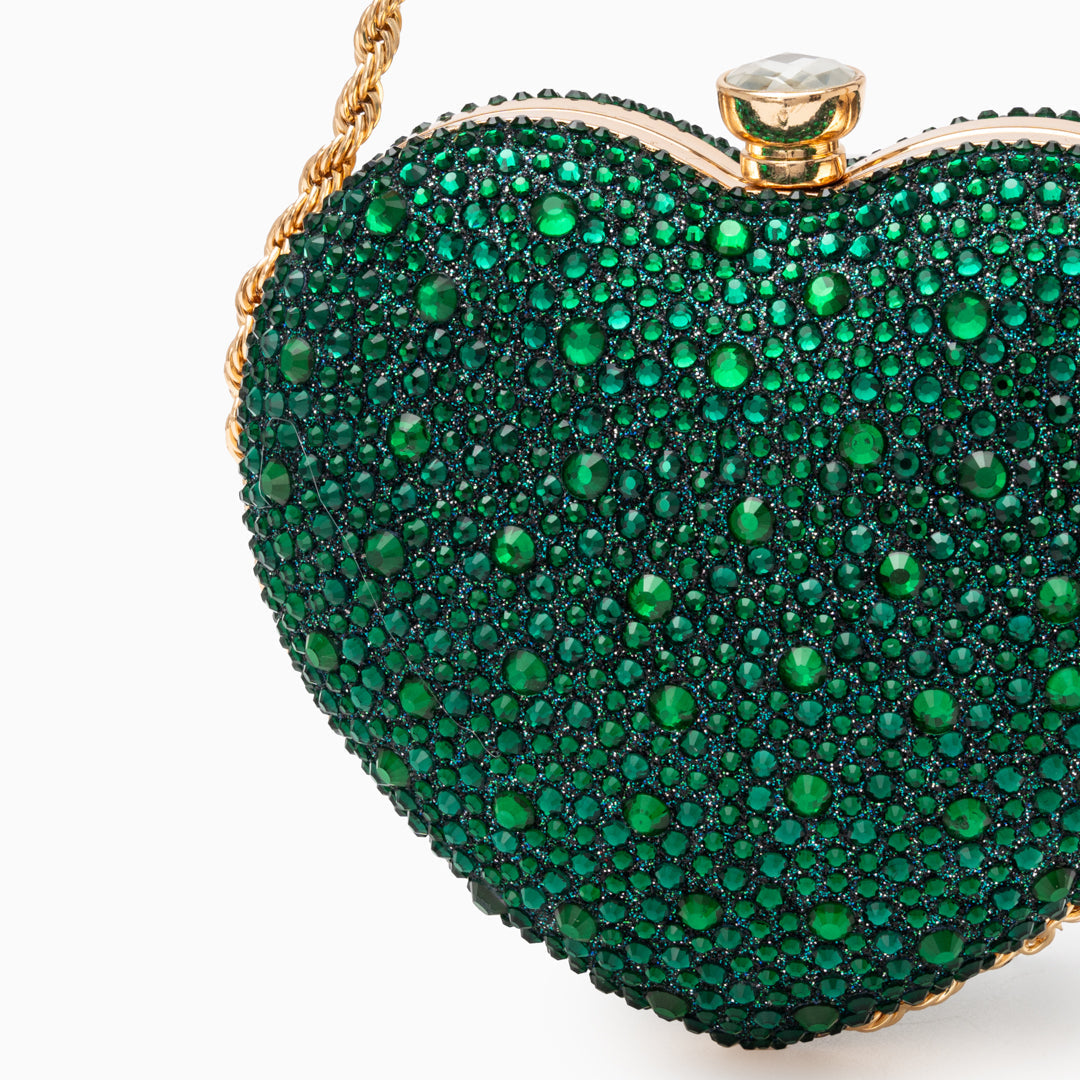Venice Crystal Heart Crossbody Bag