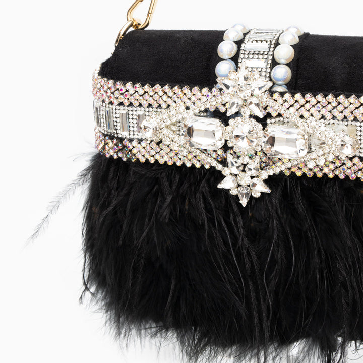 Lagos Feather Handbag