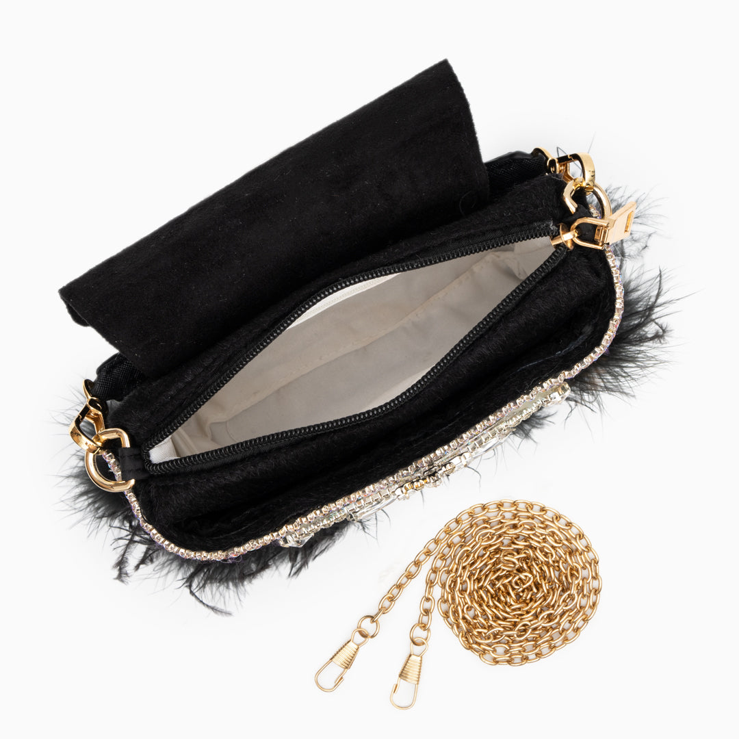 Lagos Feather Handbag