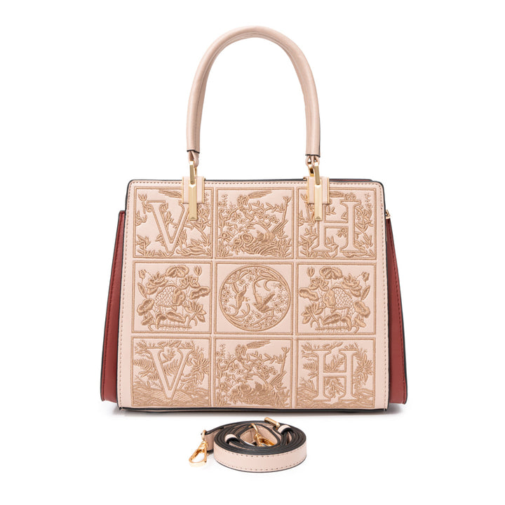 Rome Embroidery Medium Tote Bag