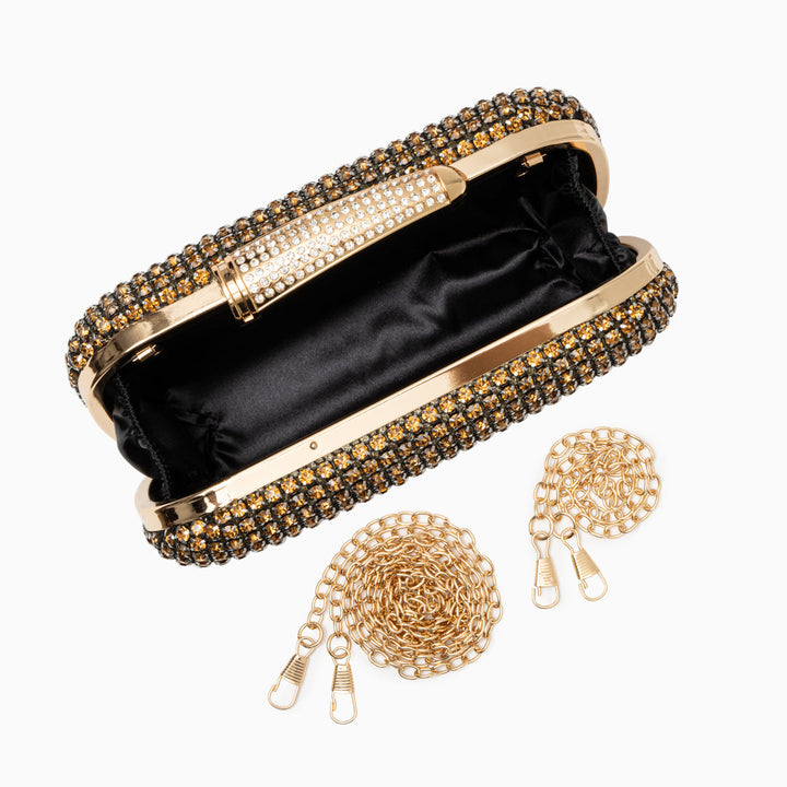 Lecce Diamond Encrusted Clutch Bag
