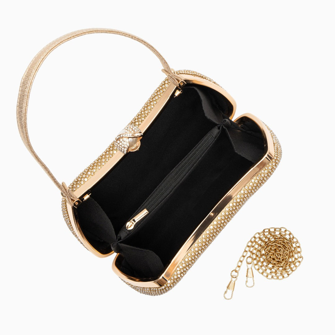 Parma Vintage Rhinestones Glitter Handbag