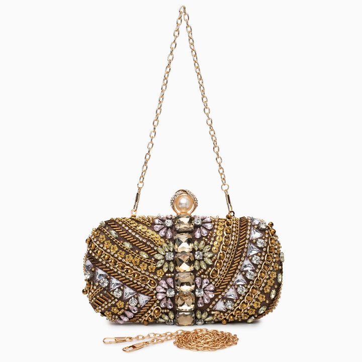Pisa Beaded Embroidery Clutch Bag