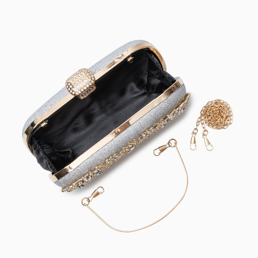 Santorini Flower Clutch Bag