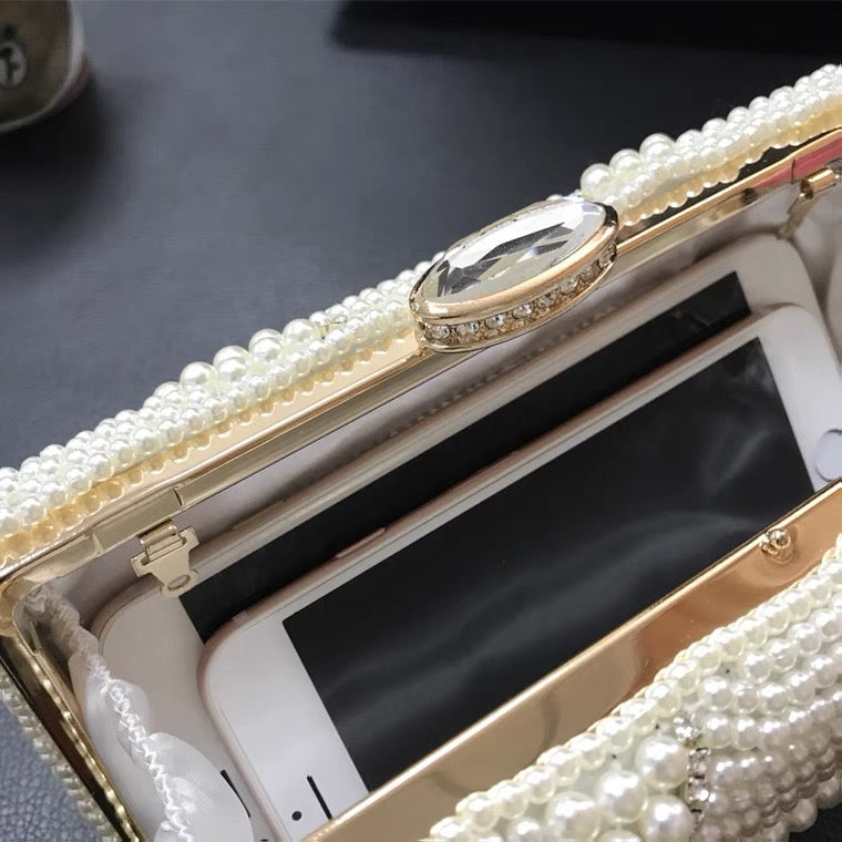 Lisbon Pearl Clutch Bag