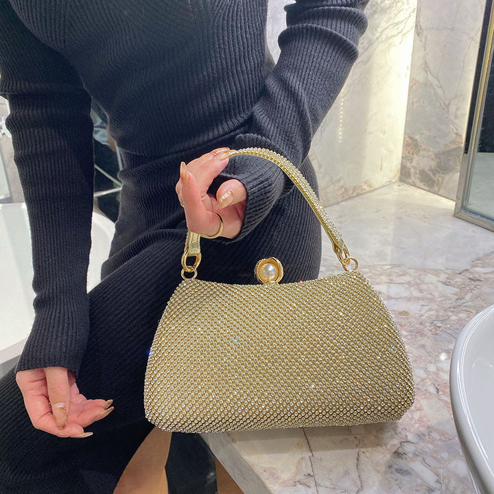 Parma Vintage Rhinestones Glitter Handbag