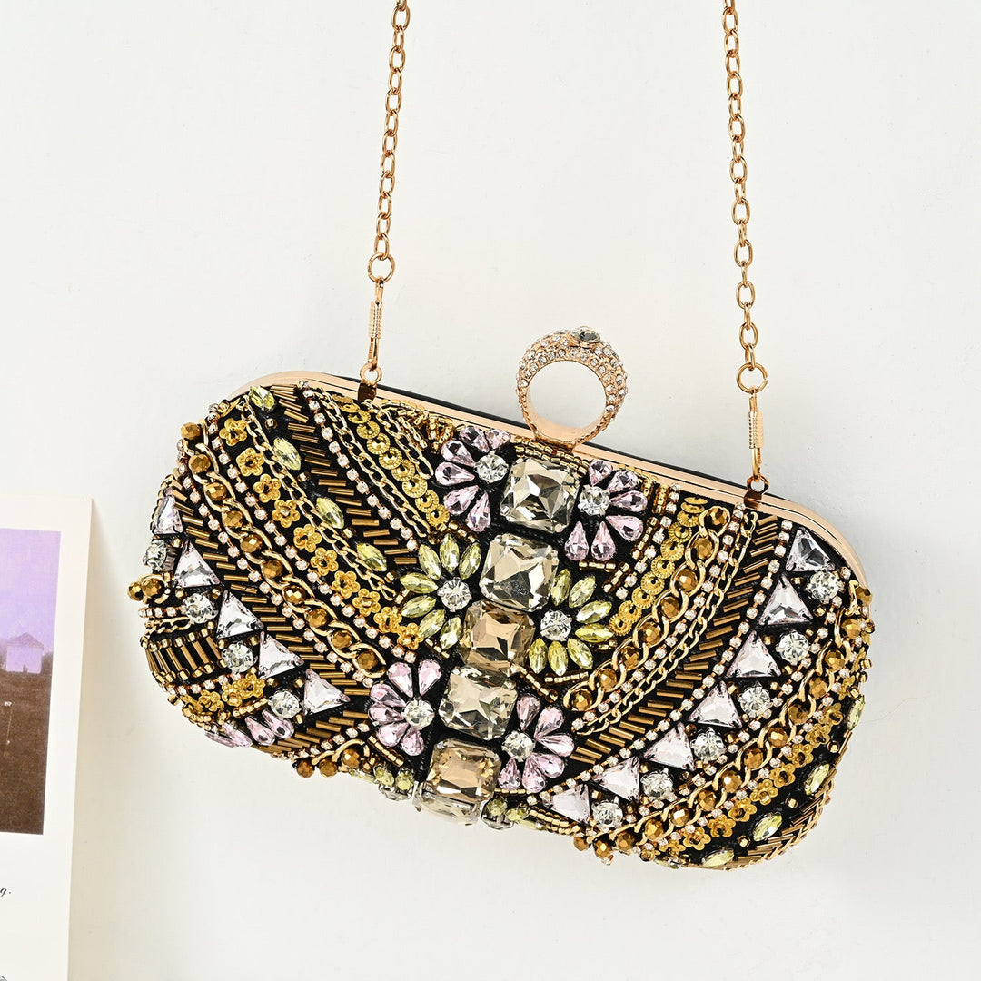 Pisa Beaded Embroidery Clutch Bag