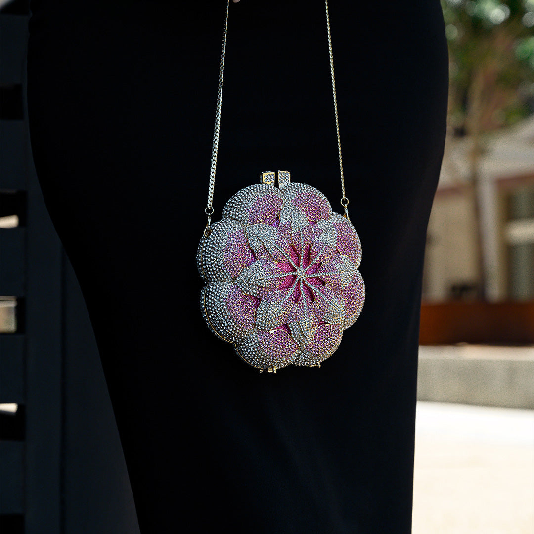 Lausanne Flower Clutch Bag