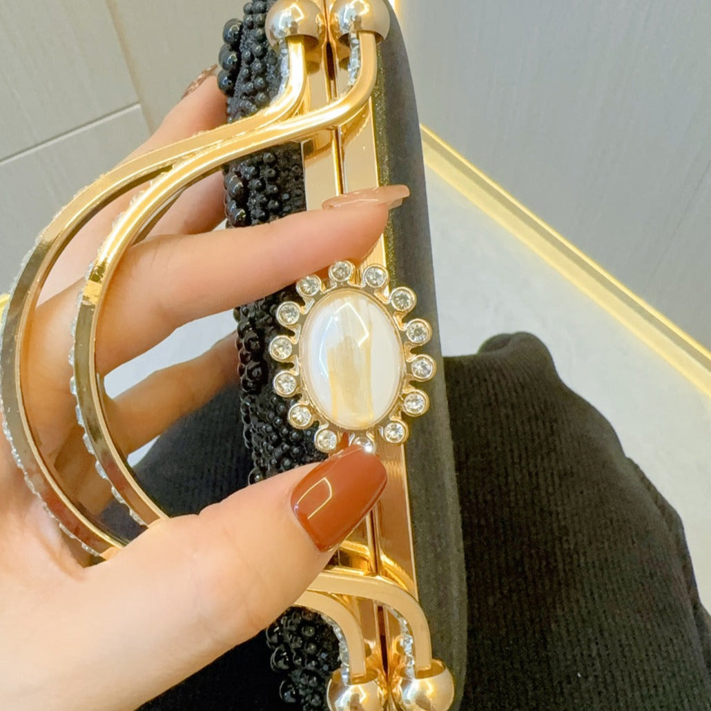 Bologna Pearl Clutch Bag