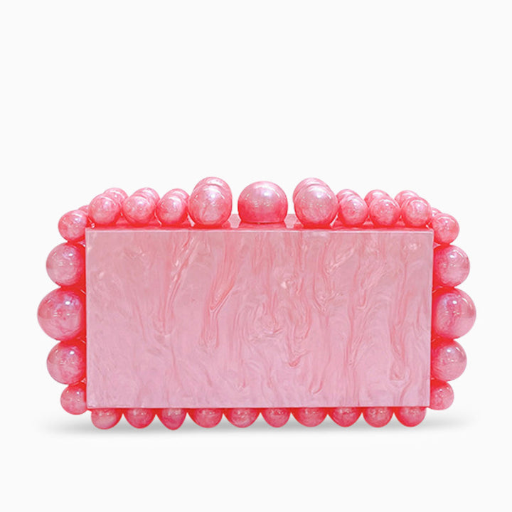 Genoa Acrylic Cloud Clutch Bag