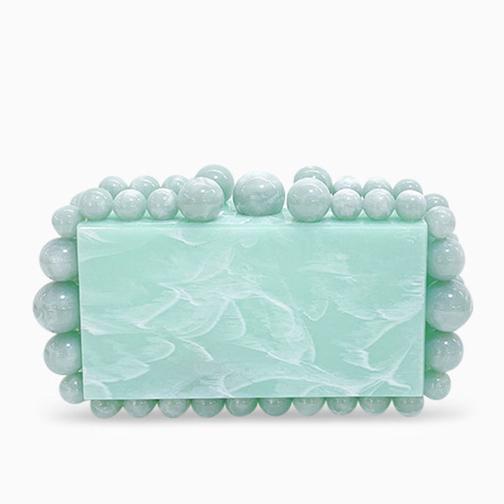 Genoa Acrylic Cloud Clutch Bag