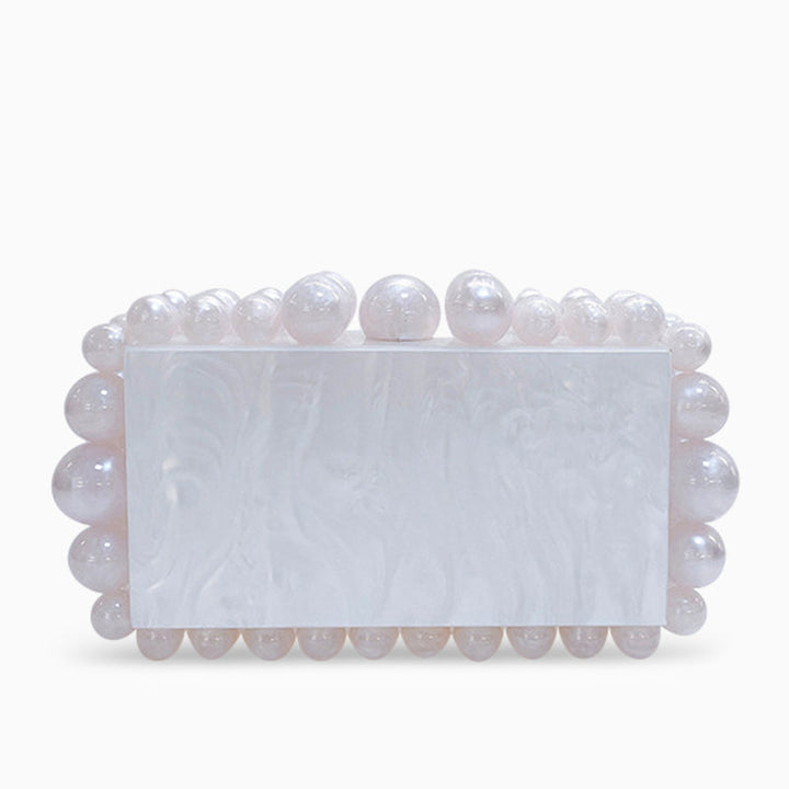 Genoa Acrylic Cloud Clutch Bag