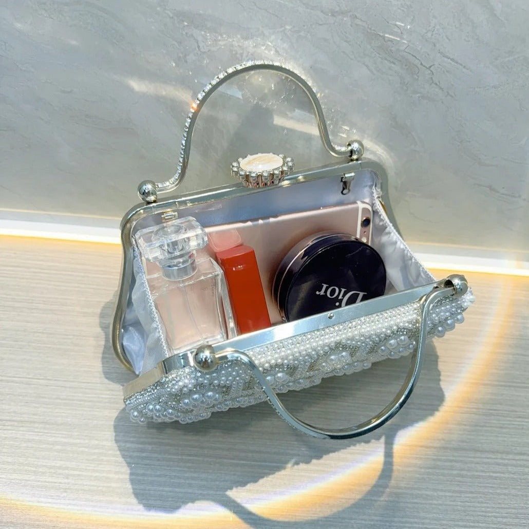Bologna Pearl Clutch Bag