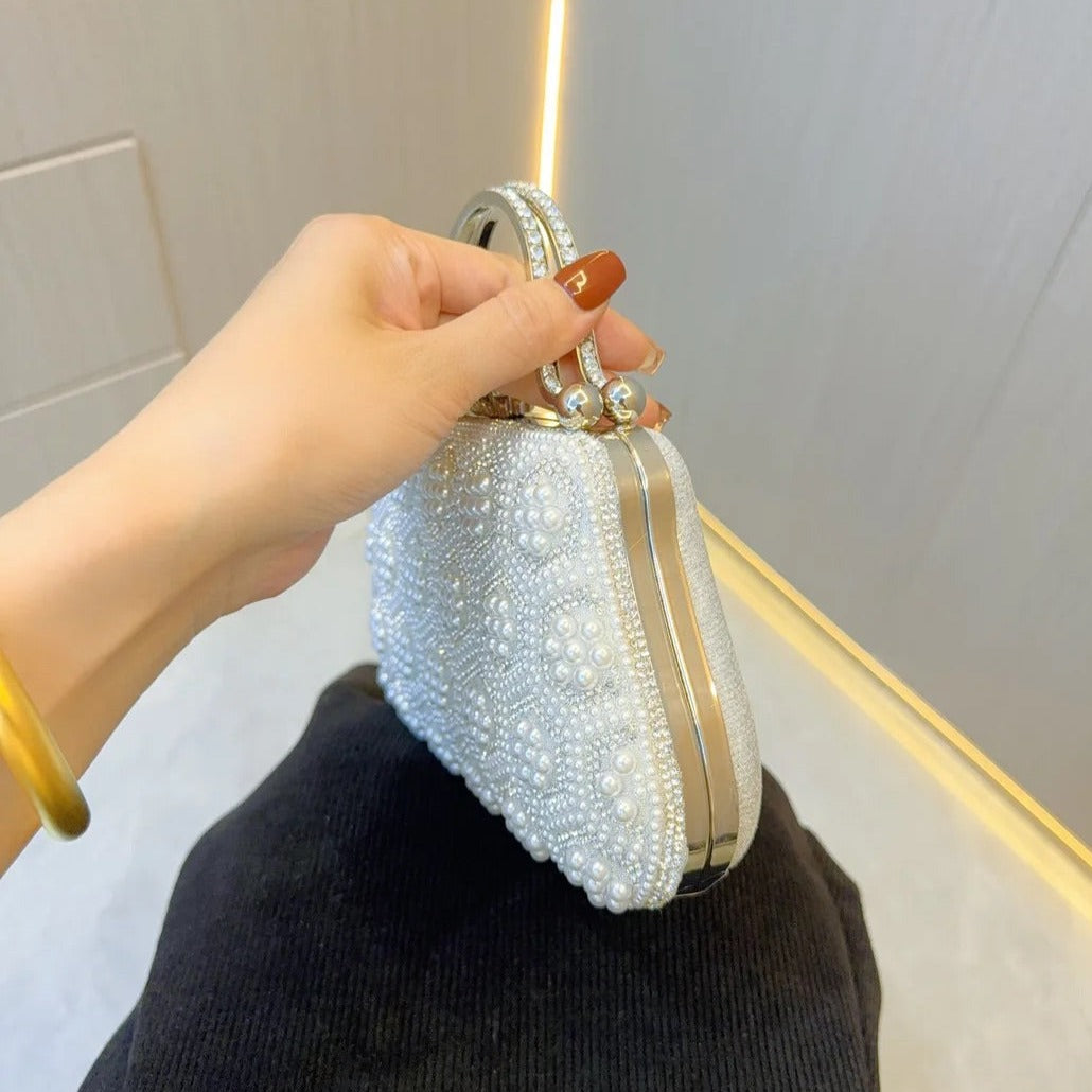 Bologna Pearl Clutch Bag