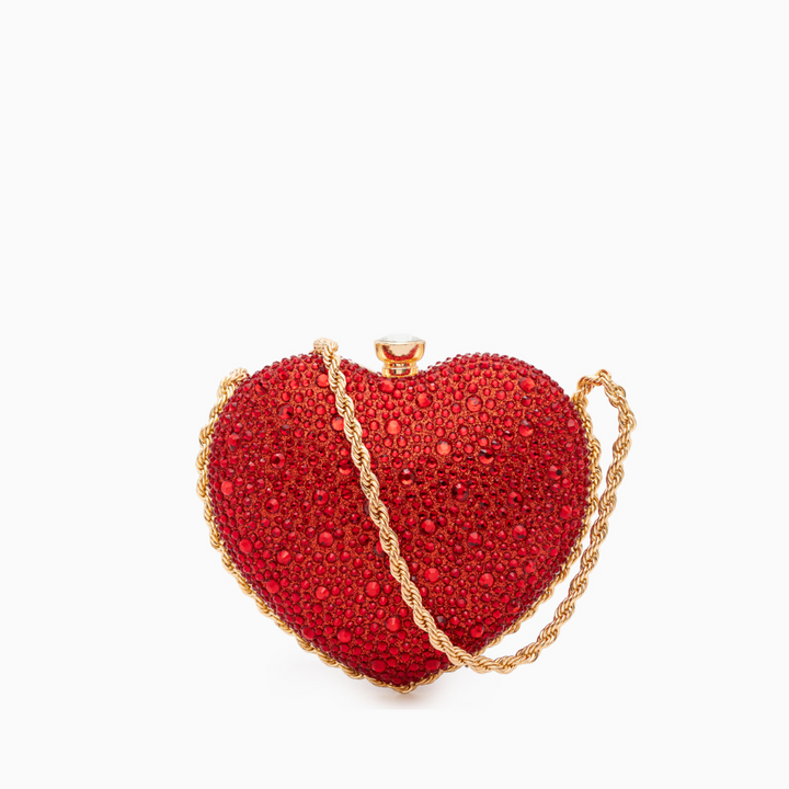Venice Crystal Heart Crossbody Bag