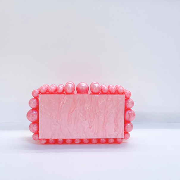 Genoa Acrylic Cloud Clutch Bag