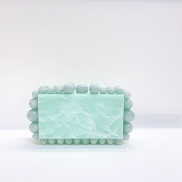 Genoa Acrylic Cloud Clutch Bag