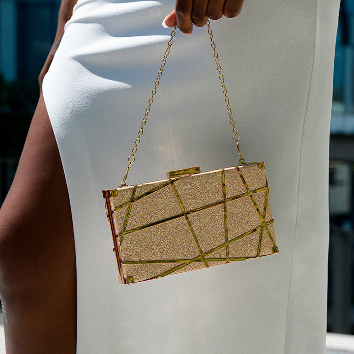 Marbella Geometric Clutch Bag
