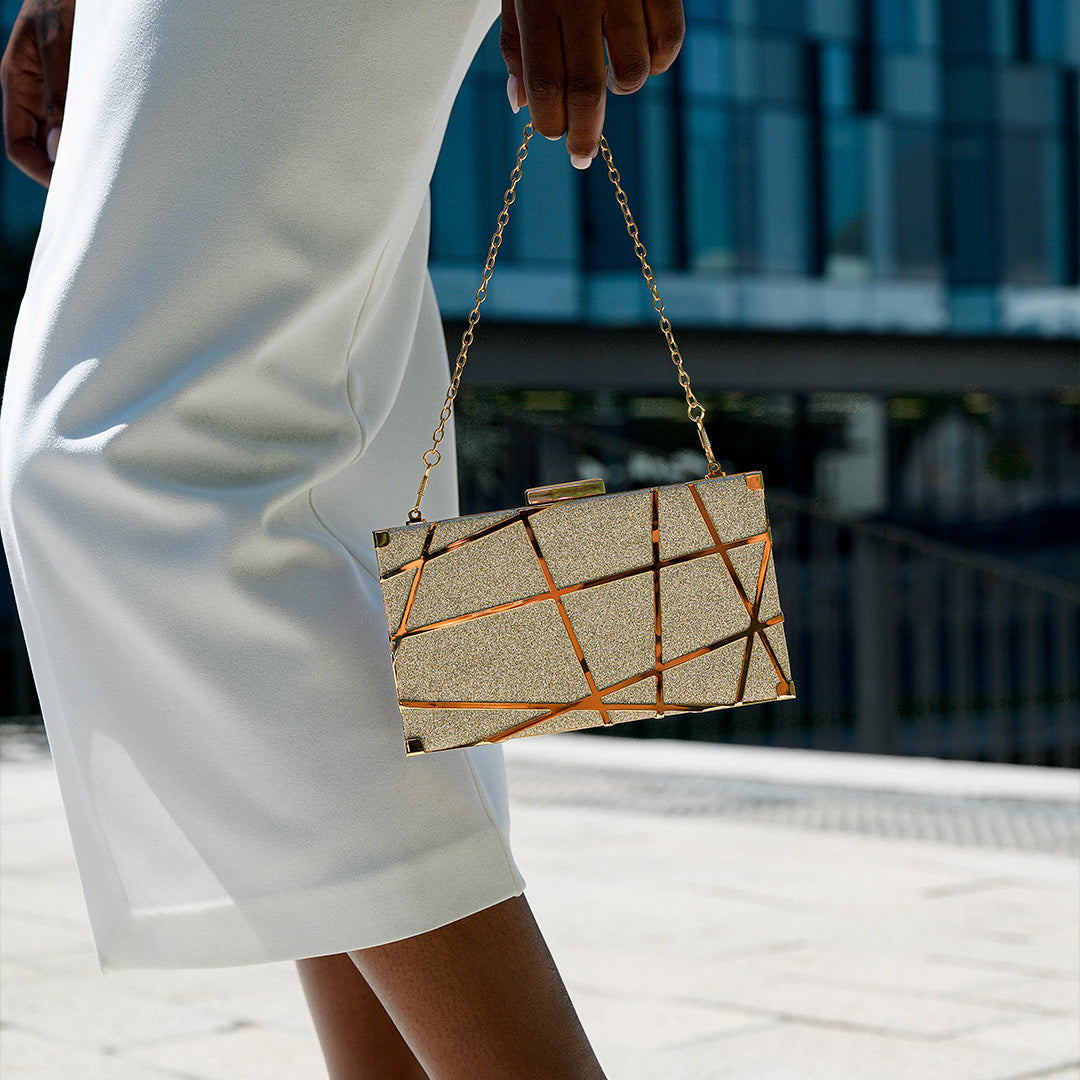 Marbella Geometric Clutch Bag