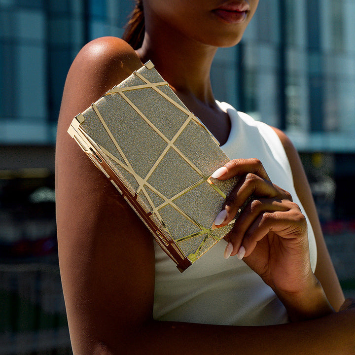 Marbella Geometric Clutch Bag
