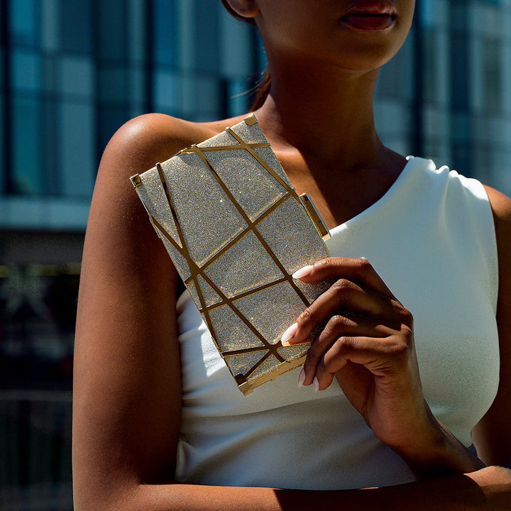 Marbella Geometric Clutch Bag