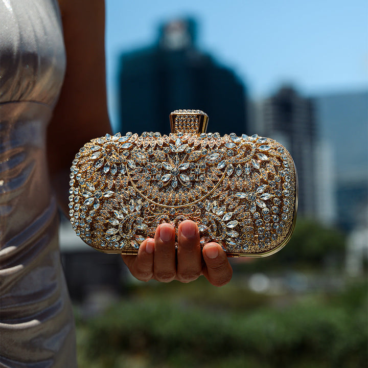Santorini Flower Clutch Bag